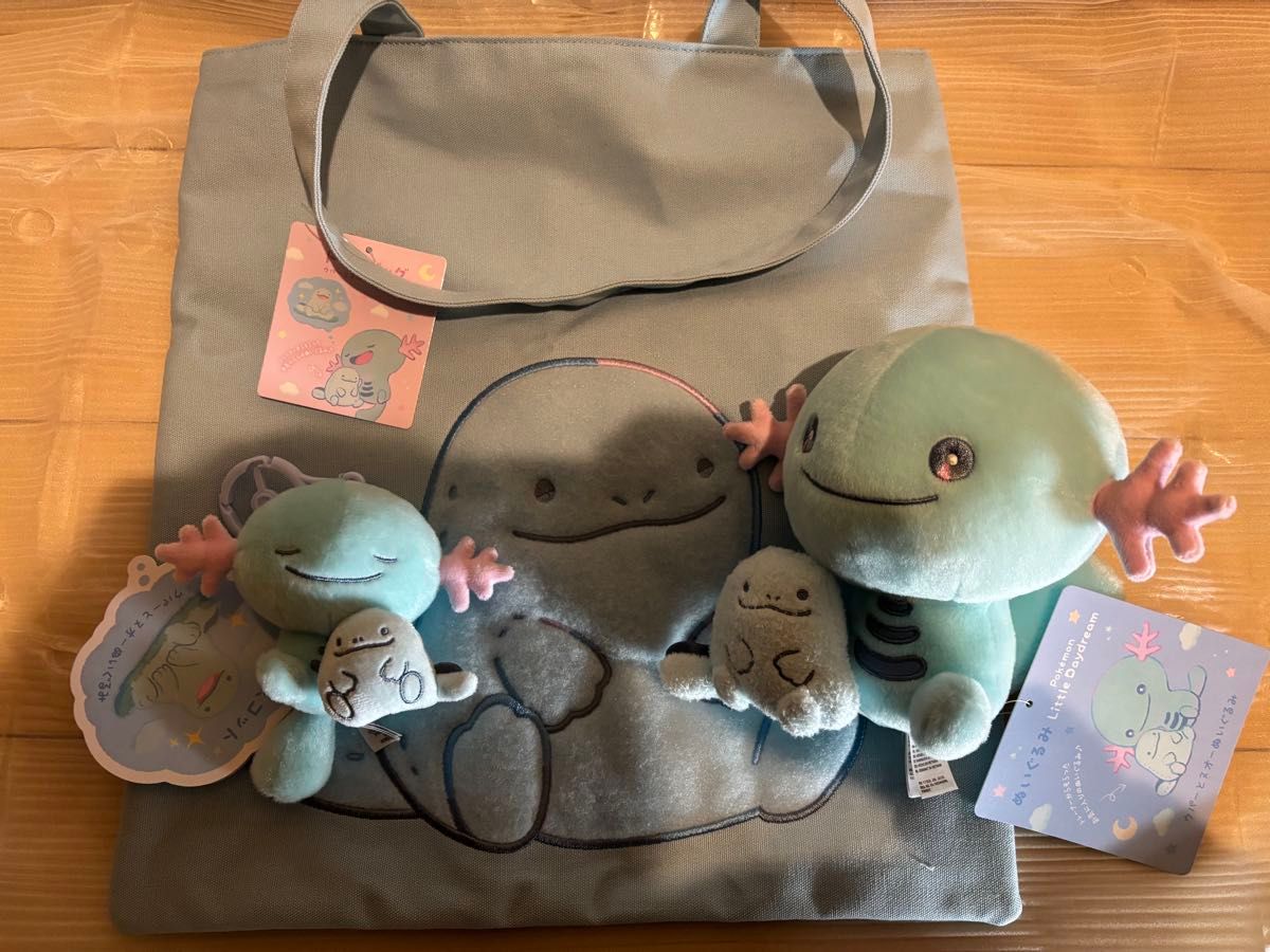 ポケモン Little Daydream ヌオーウパートートバッグ ぬいぐるみ 3点