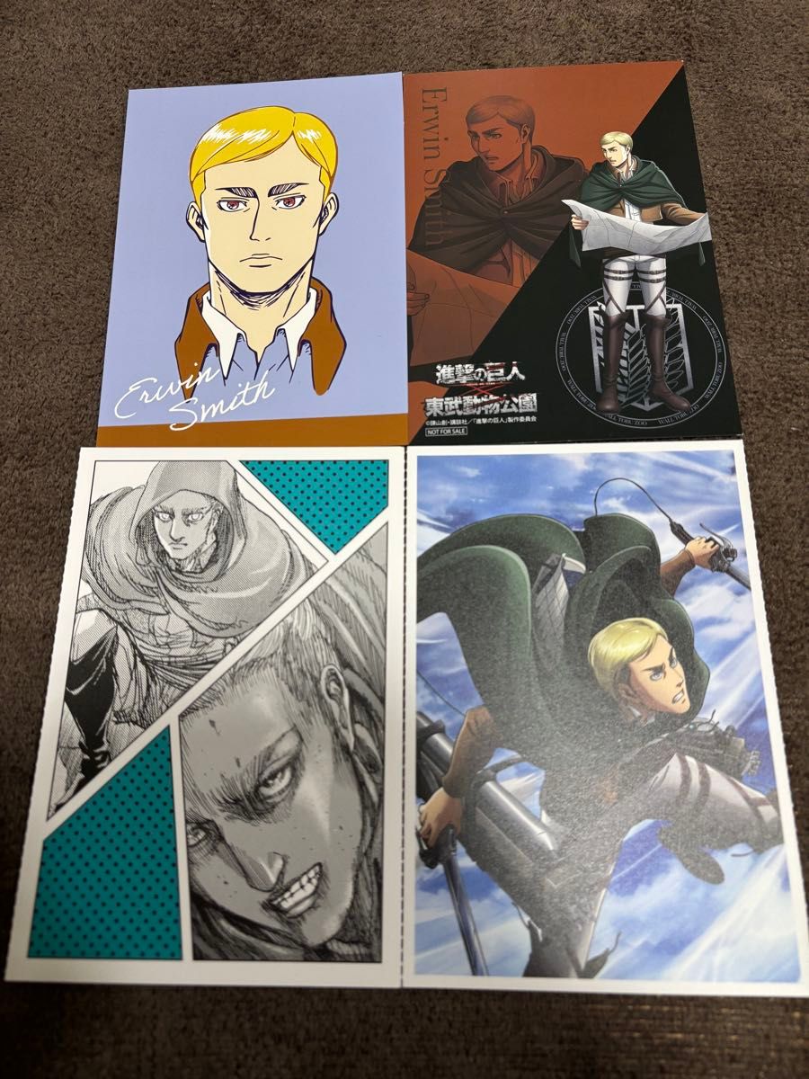 進撃の巨人 エルヴィン ポストカード ケース付き ブロマイド チェキ