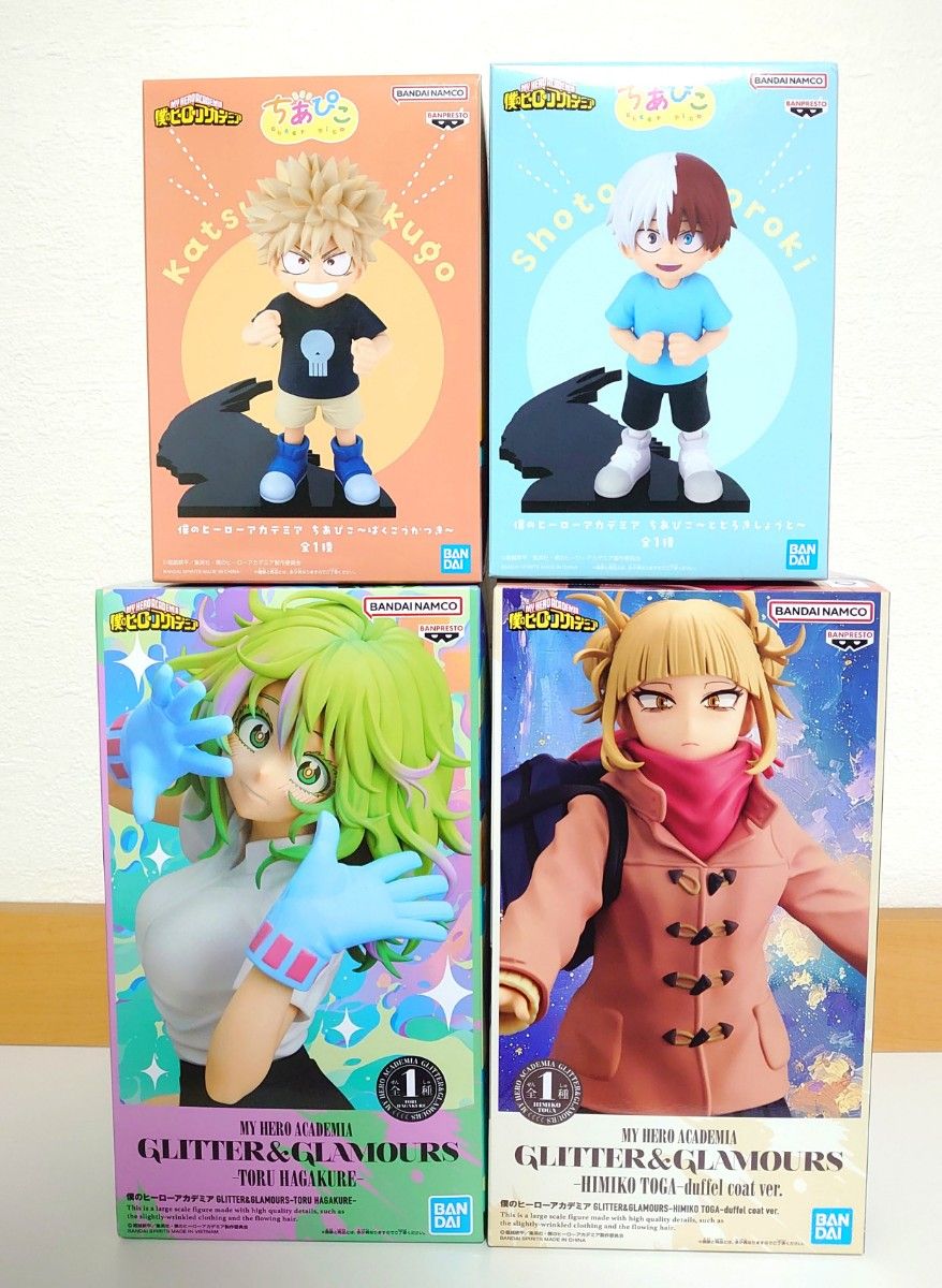 僕のヒーローアカデミア フィギュア 4点セット ちあぴこ 爆豪勝己 轟