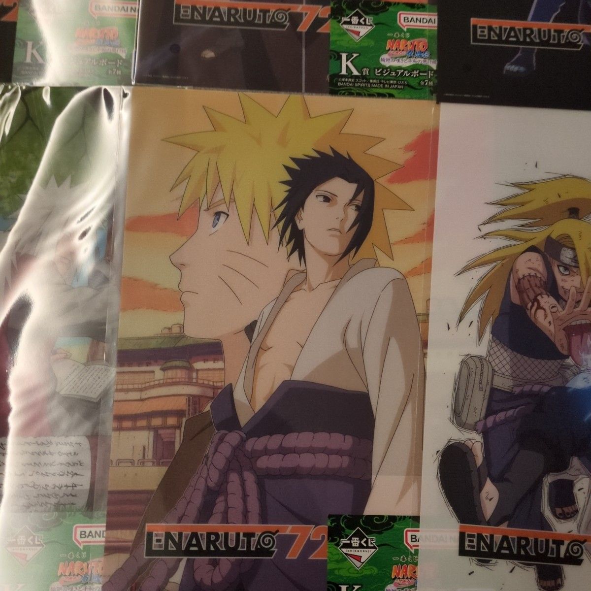 一番くじ NARUTO-ナルト- 疾風伝 K賞 ビジュアルボード 7種セット