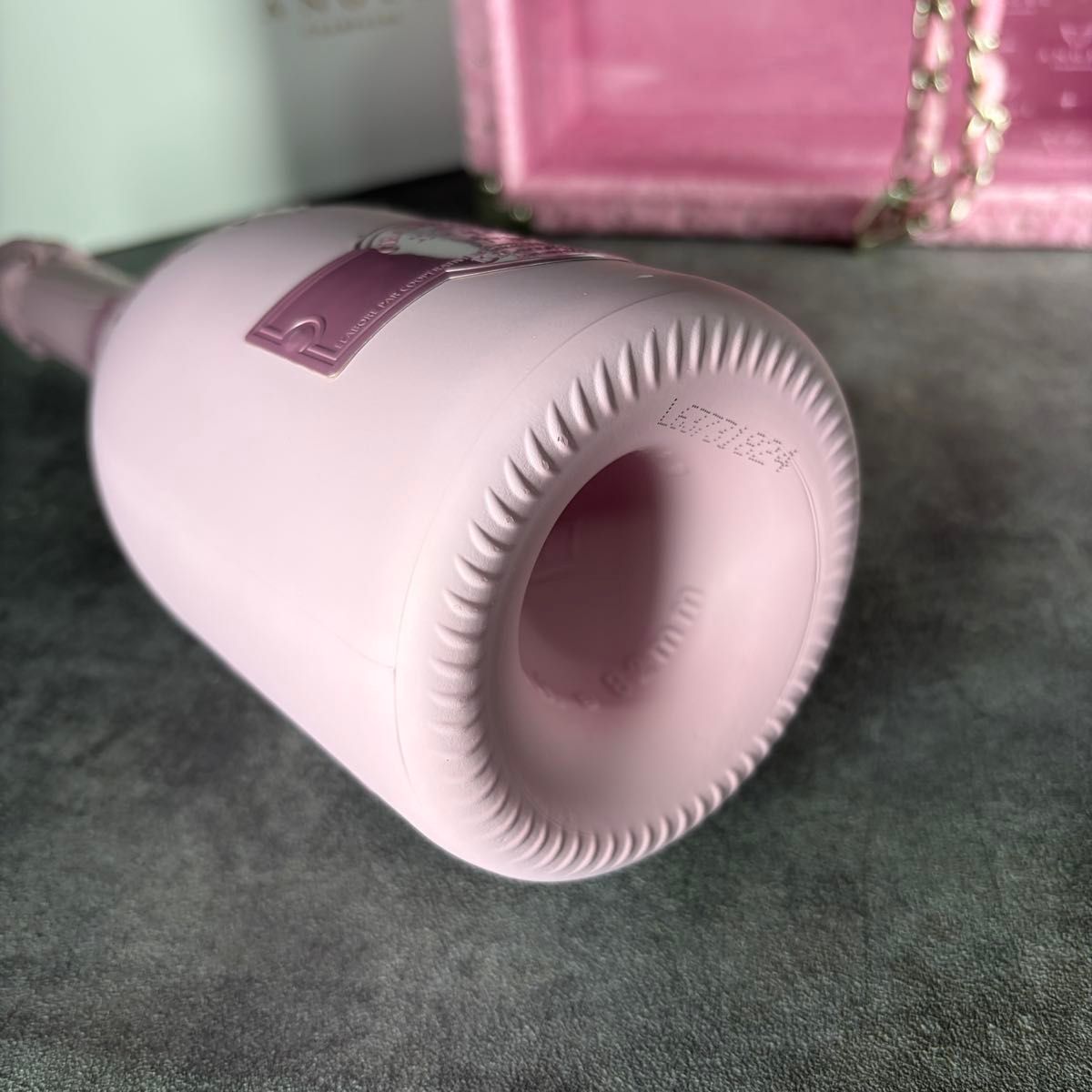 エンジェル シャンパン ドゥミセック ピンク ロゼ ケース付 ファー