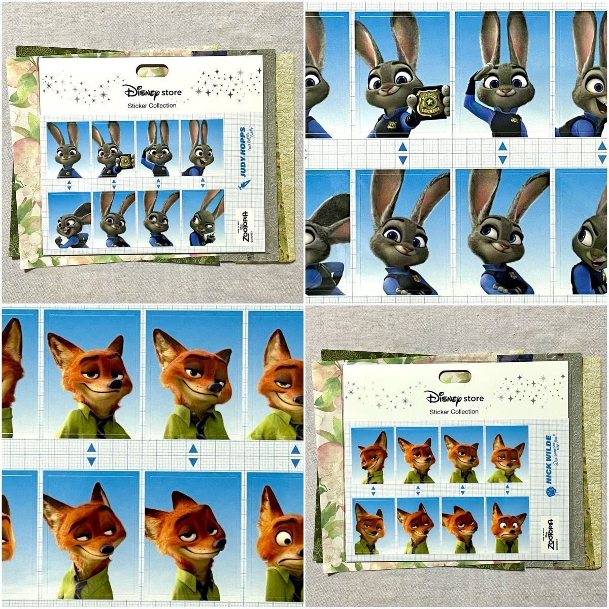 ズートピア ズートピア2 シール・ステッカー 証明写真風 ジュディ