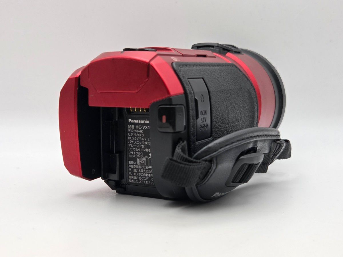 HC-VX1M-R Panasonic 4K ビデオカメラ 32倍ズーム 赤 HC-VX1M-R