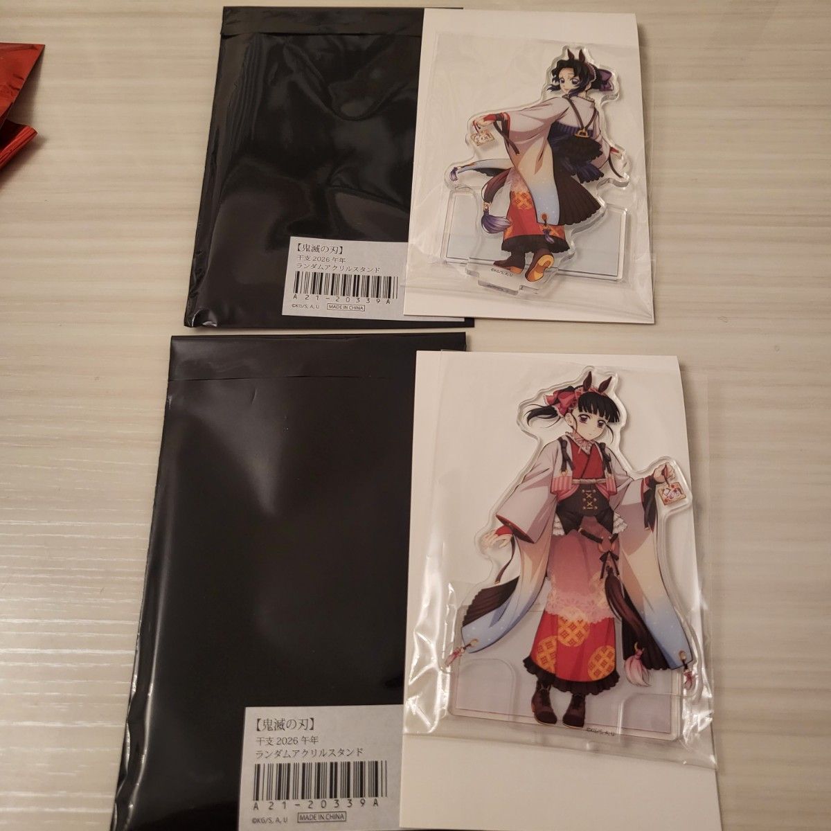 鬼滅の刃 干支 2026 午年 アクリルスタンド 胡蝶しのぶ 栗花落カナヲ