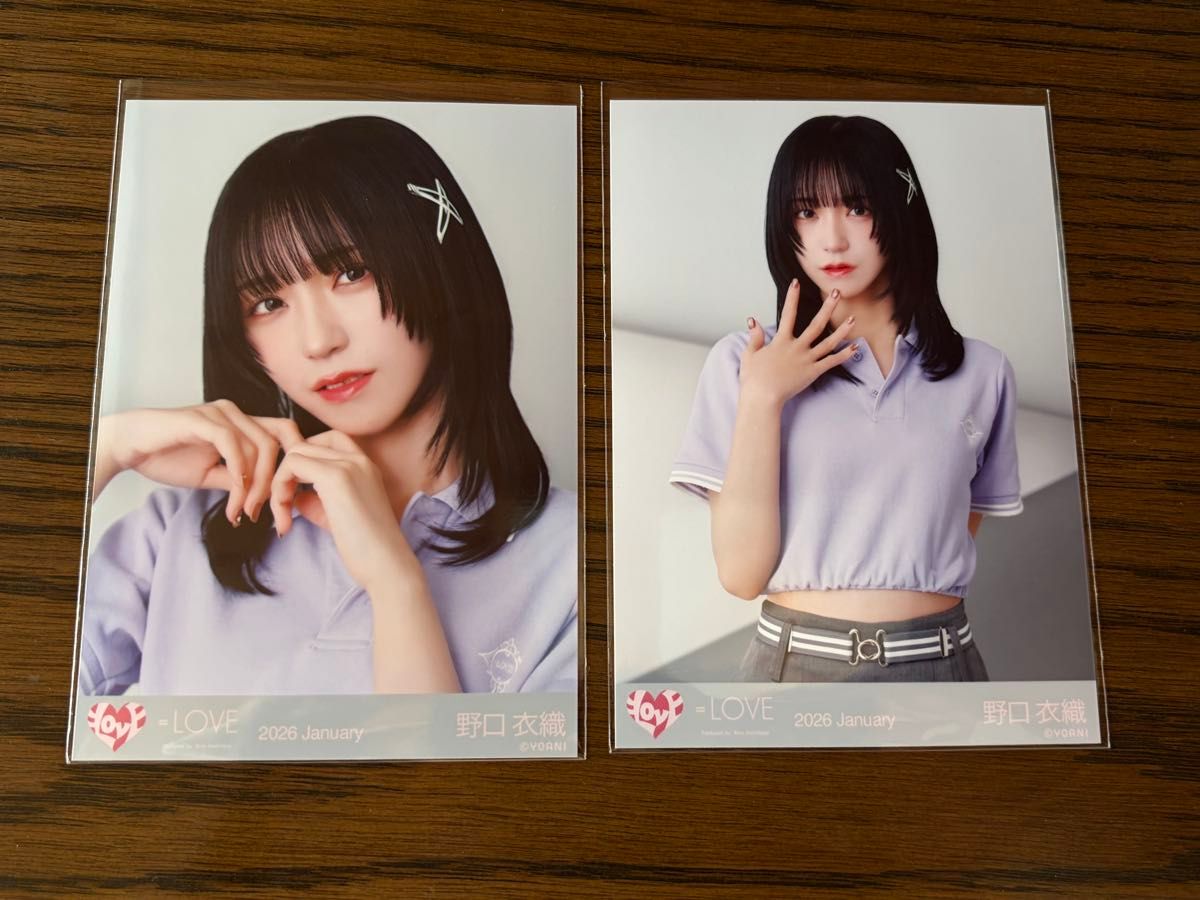 LOVE 野口衣織 生写真 イコラブ ポロシャツ衣装｜Yahoo!フリマ（旧