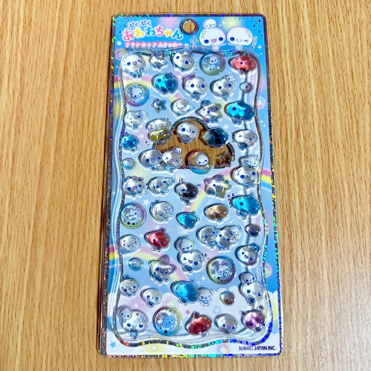 正規品 ぷくぷくあわわちゃん プチドロップステッカー ボンボン