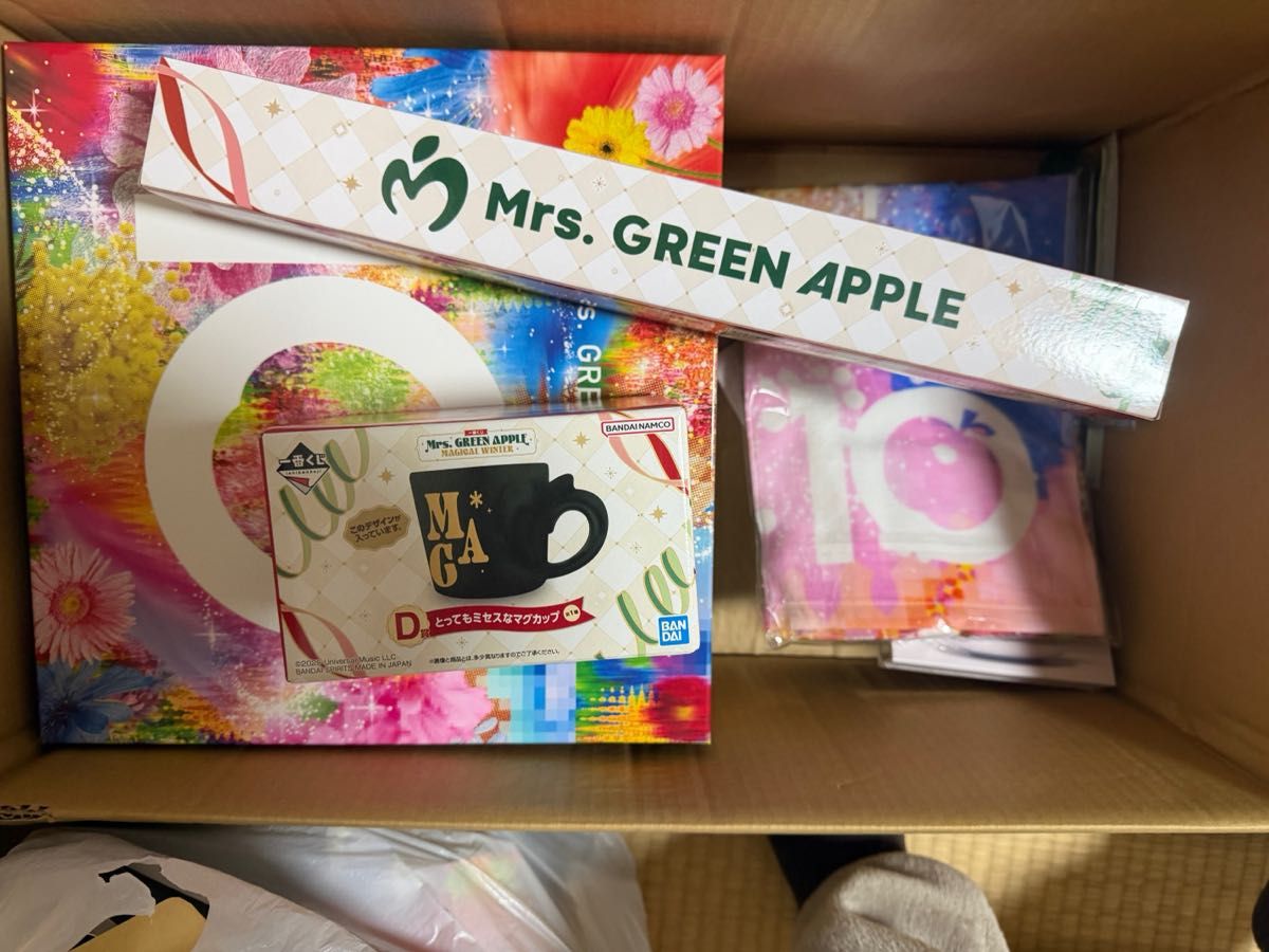 ミセス マグカップ 一番くじ タペストリー 10 タオル セブンネット 箱