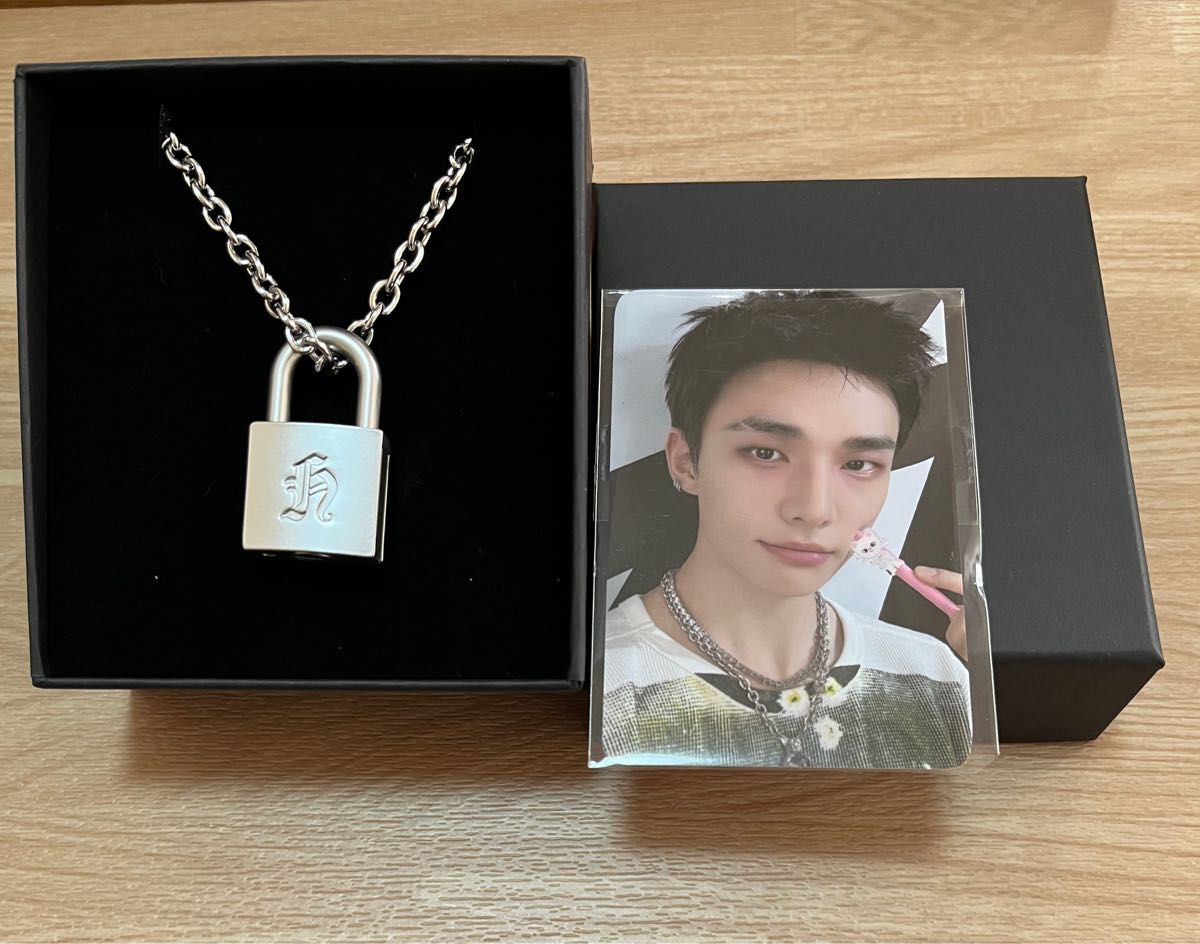 Stray kids ヒョンジン メンプロ ネックレス 南京錠 スキズ stray kids