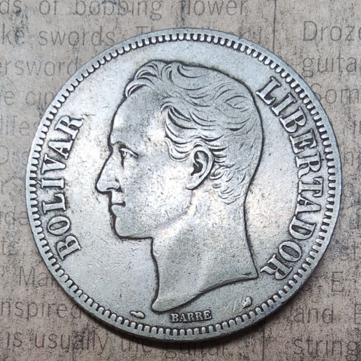 1981年 ベネズエラ 100ボリバル 銀貨 la1301 1981年 ベネズエラ 100