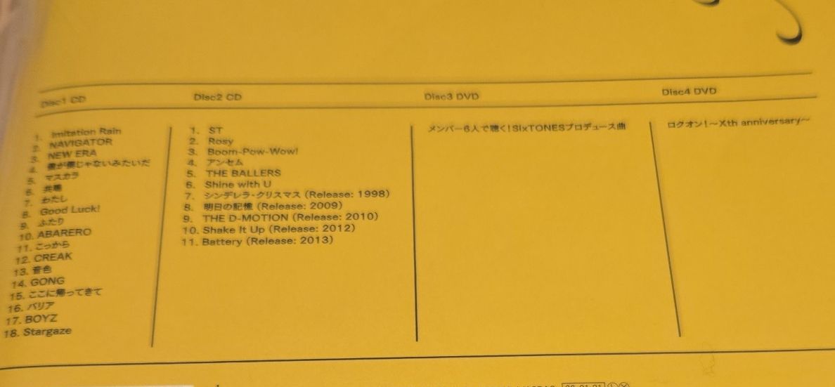 初回盤B SixTONES 2CD+2DVD/MILESixTONES -Best Tracks-｜Yahoo!フリマ