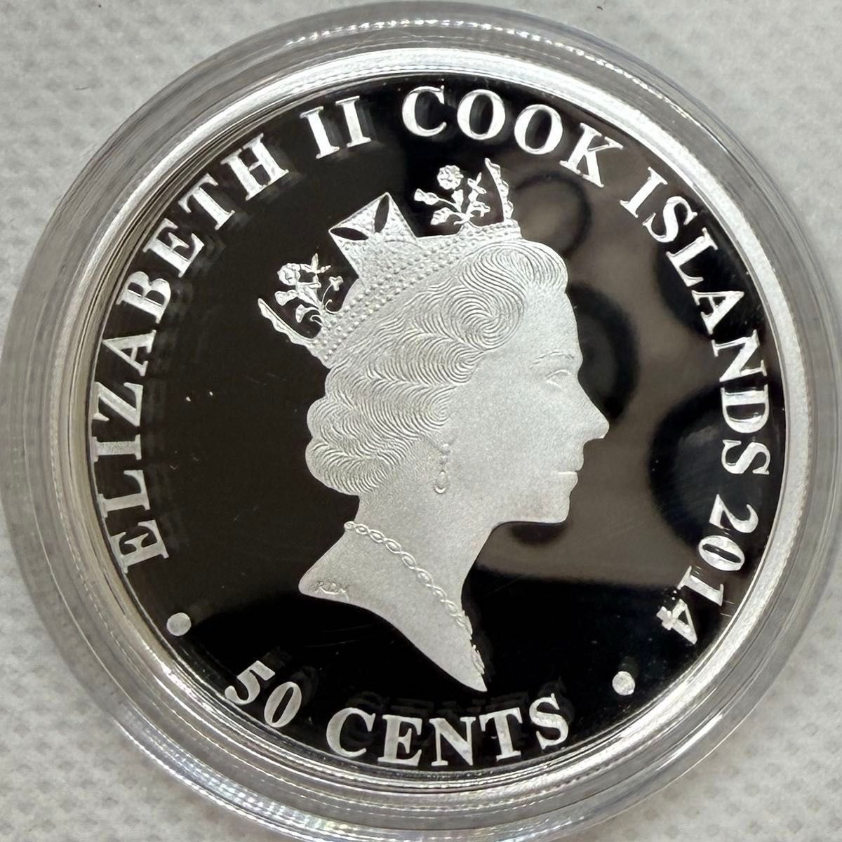 オーストラリア パース造幣局製 クック諸島 1/2オンス銀貨 シルバー