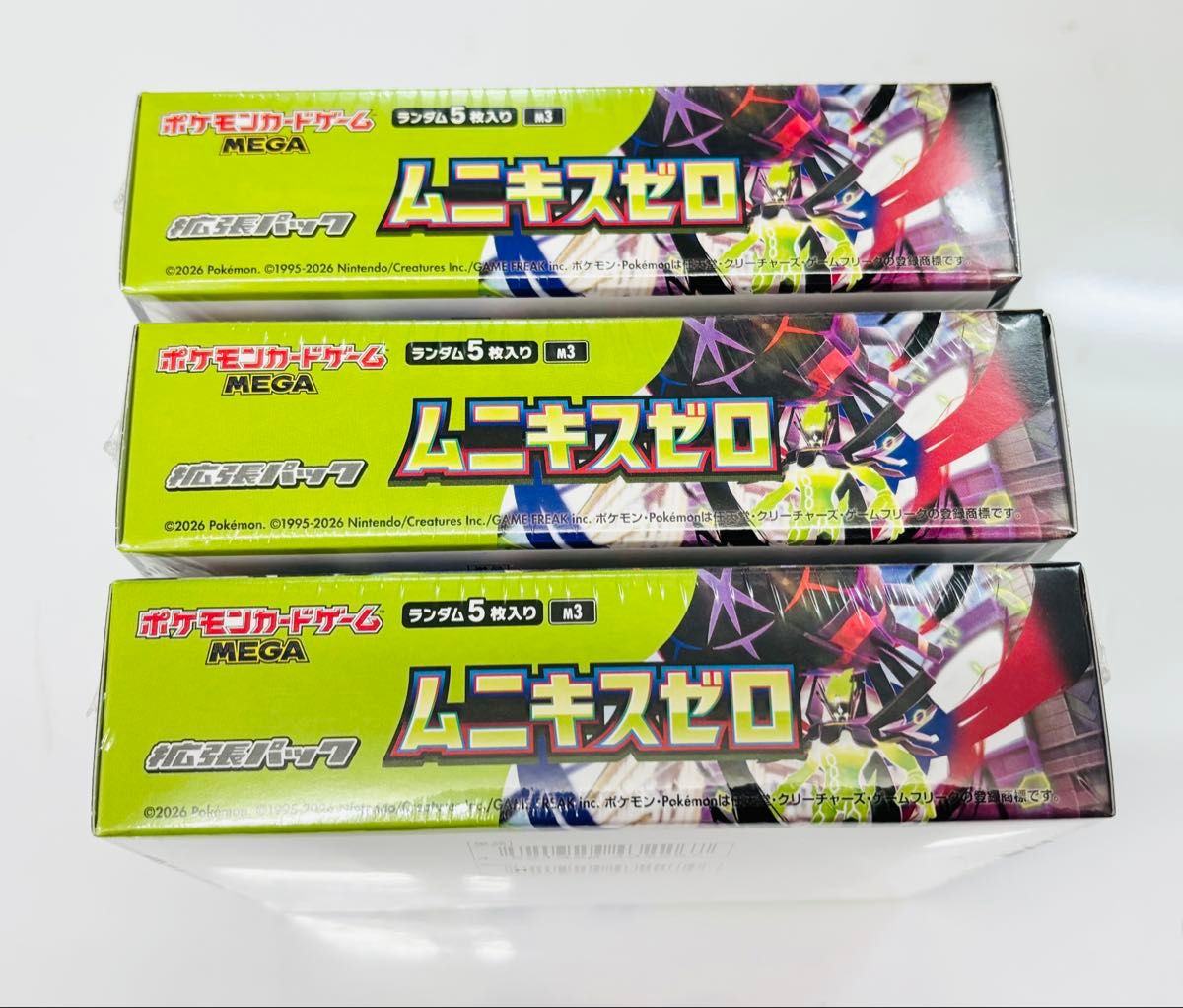 ポケモンカード ポケカ ムニキスゼロ シュリンク付き未開封box 3box
