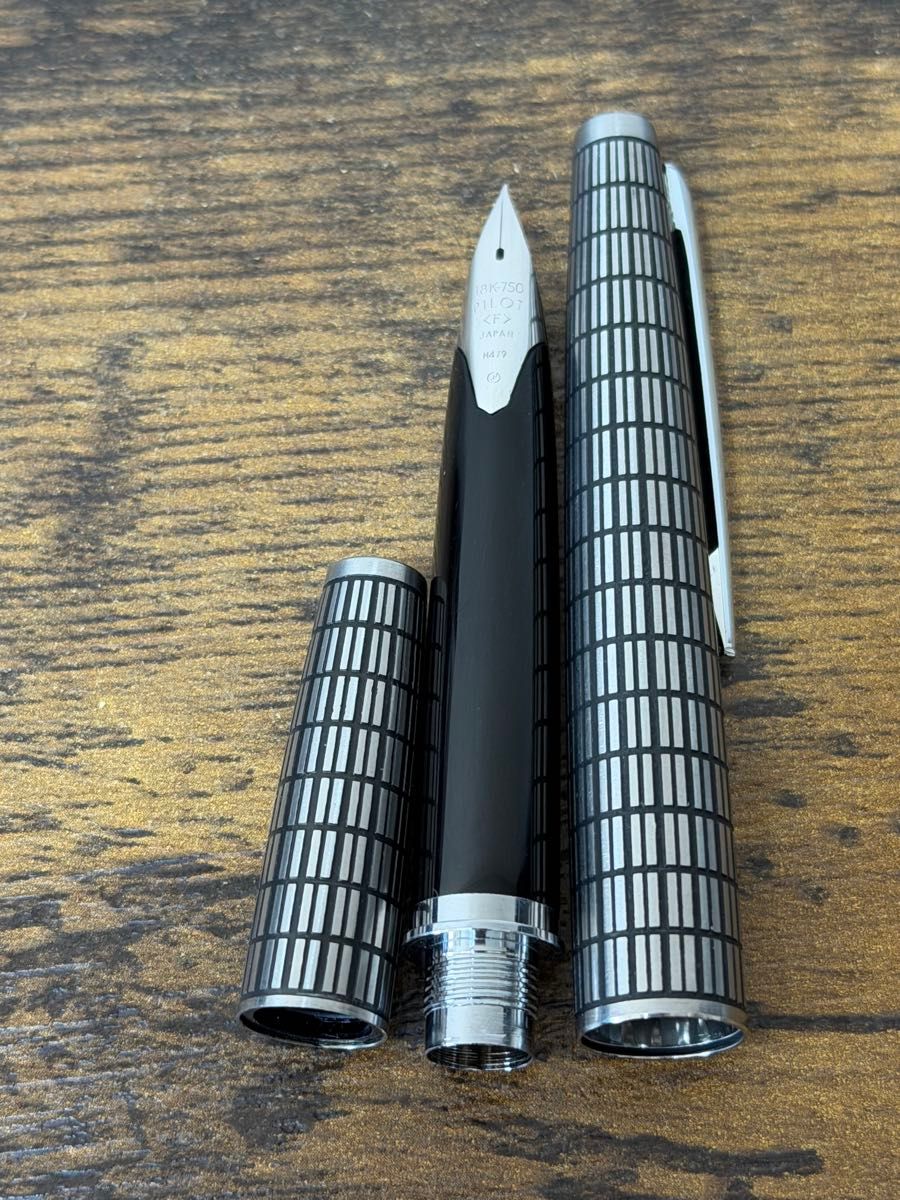 1979年製 18金 全蝕刻 格子 パイロット エリート 万年筆 細字｜Yahoo