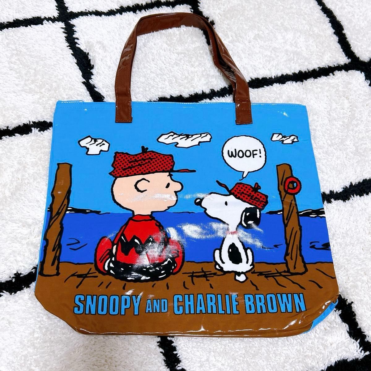 familiar ファミリア スヌーピー チャーリーブラウン トートバッグ