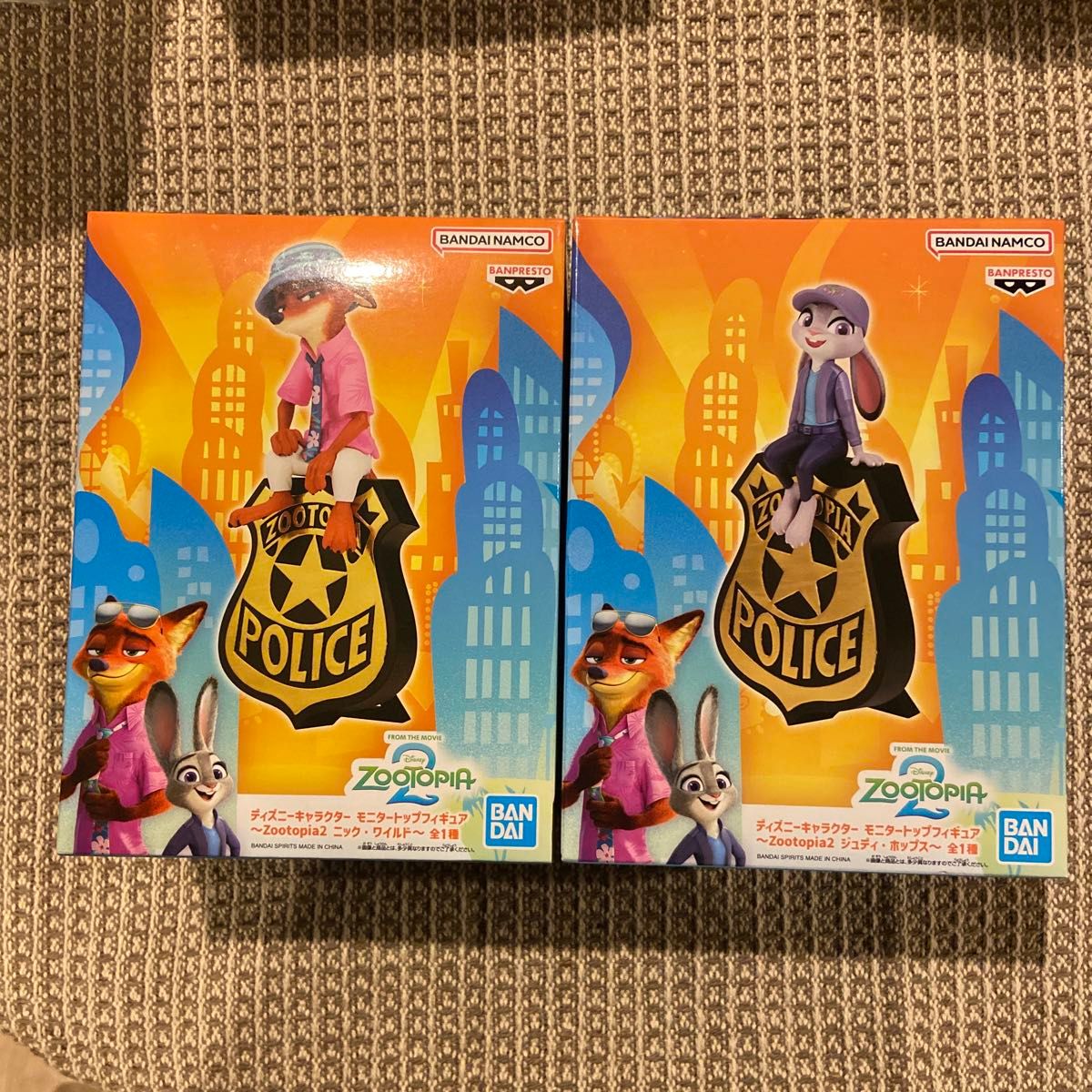 ディズニー ズートピア2 モニタートップフィギュア ニック＆ジュディ 2