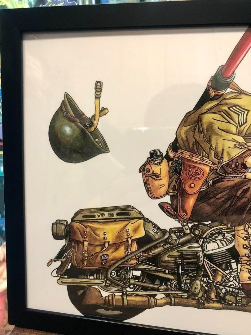 ドラゴンボール イラスト 1993年 特別描き下ろし アーミーバイク 悟空