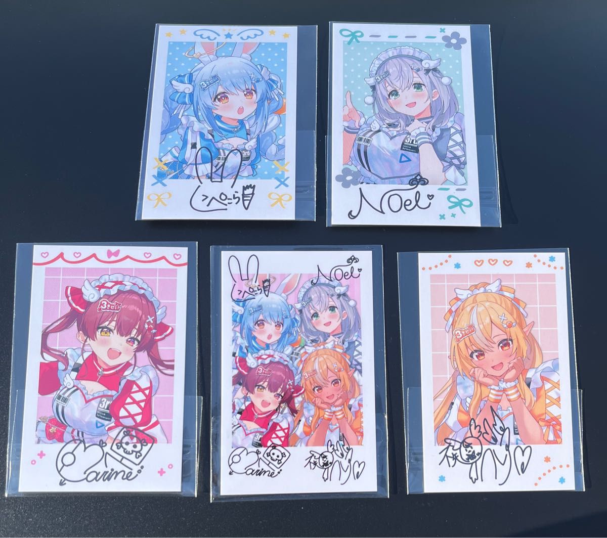 きゅるるん大作戦 チェキ 3期生 マリン ぺこら ノエル フレア 集合