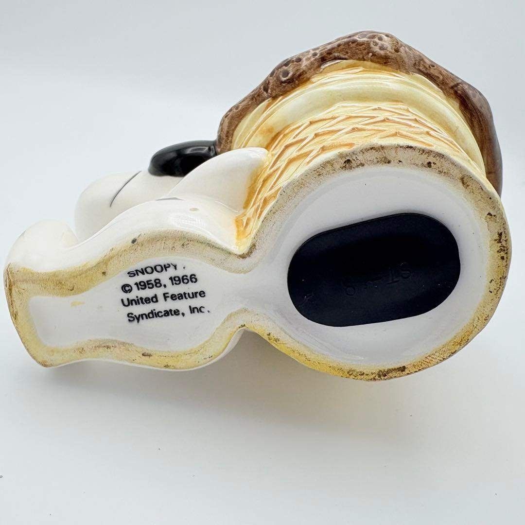 スヌーピー 貯金箱 レトロ 1982年 セラミック製 80's ビンテージ