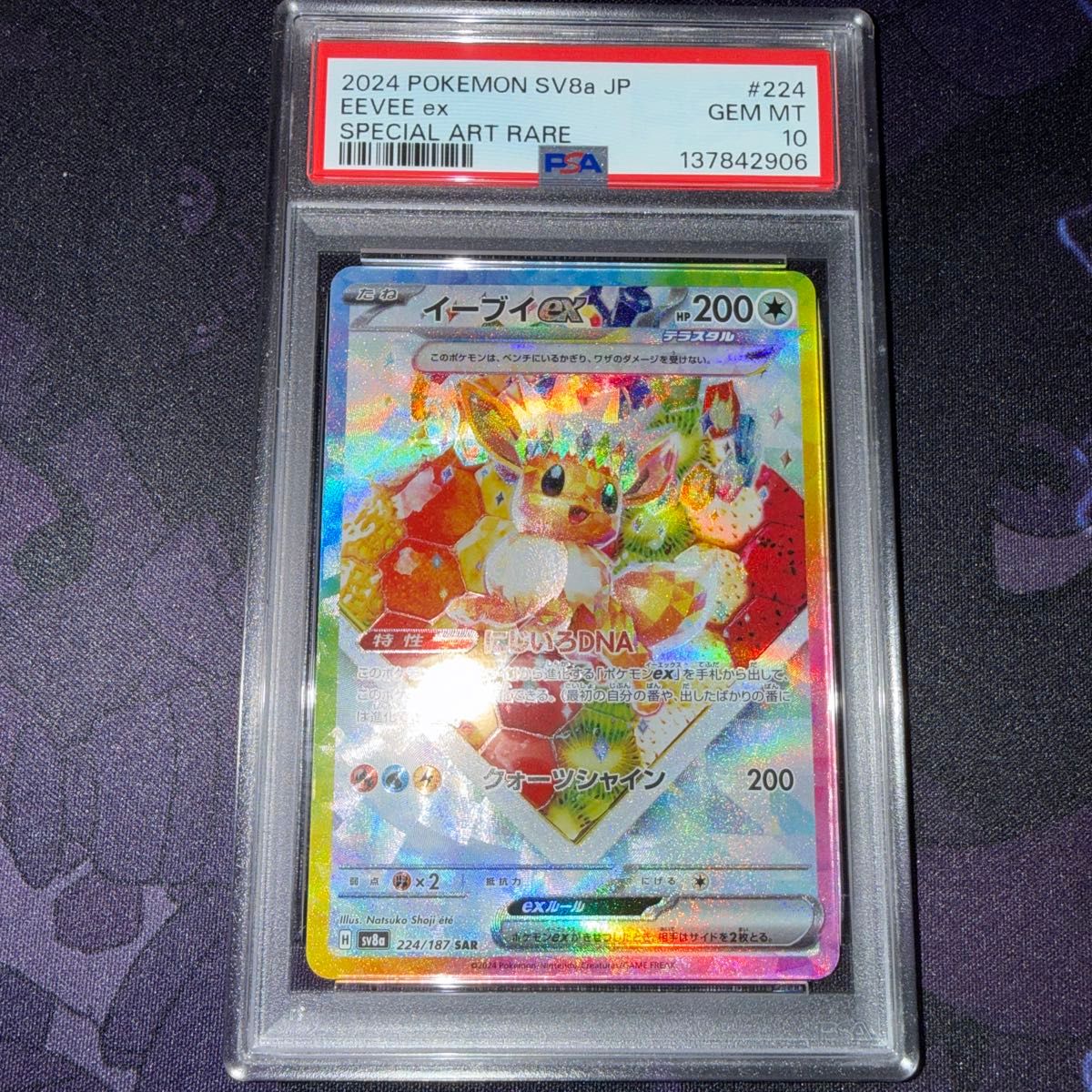 PSA10 ポケモンカード イーブイex SAR SV8a 224/187 GEM MT｜Yahoo