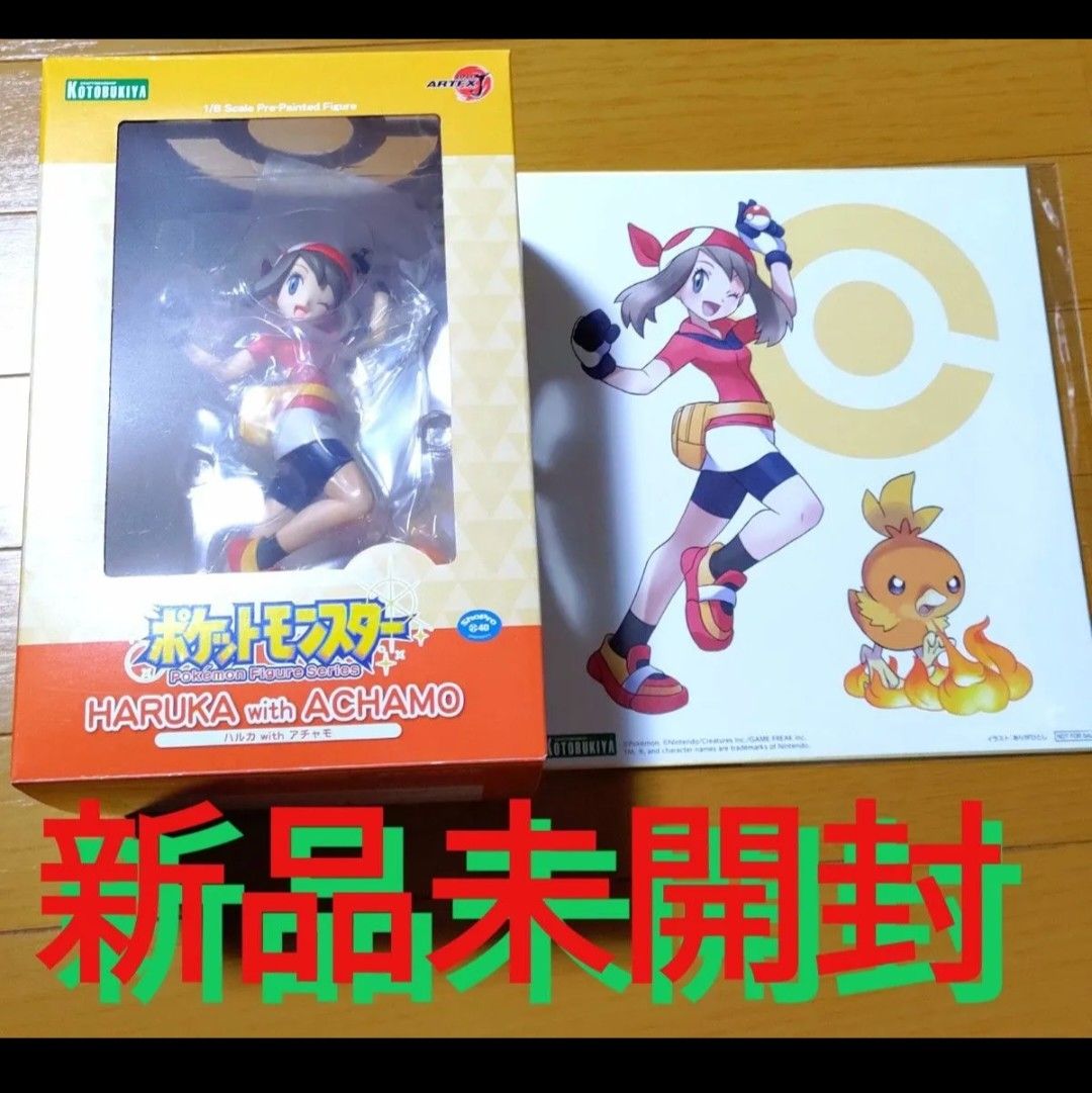 新品未開封・限定色紙付き】ハルカ with アチャモ ポケモン フィギュア