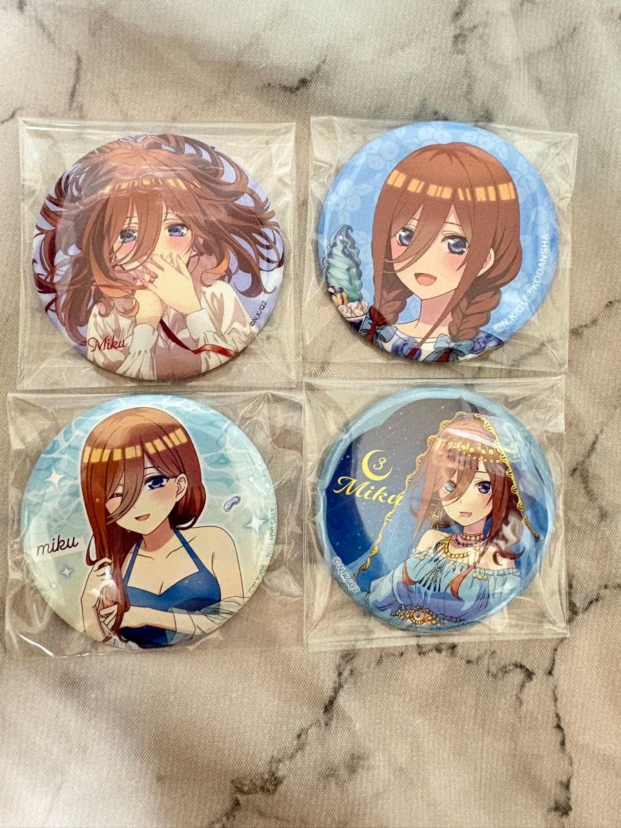 五等分の花嫁 中野三玖 缶バッジセット｜Yahoo!フリマ（旧PayPayフリマ）
