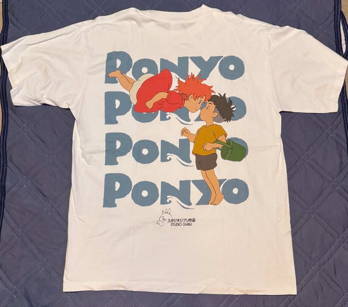スタジオジブリ 崖の上のポニョ Tシャツ XL メキシカンブート 両面