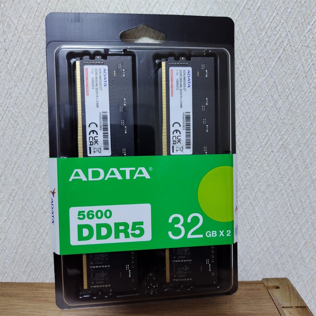 ADATA DDR5 5600MHz 64GB (32GB×2枚) デスクトップPC用メモリ