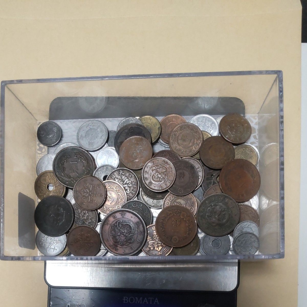 ⑨ジャンク古銭(アルミ無し)まとめ売り 約3.5kg 在庫処分品 ⑨ジャンク