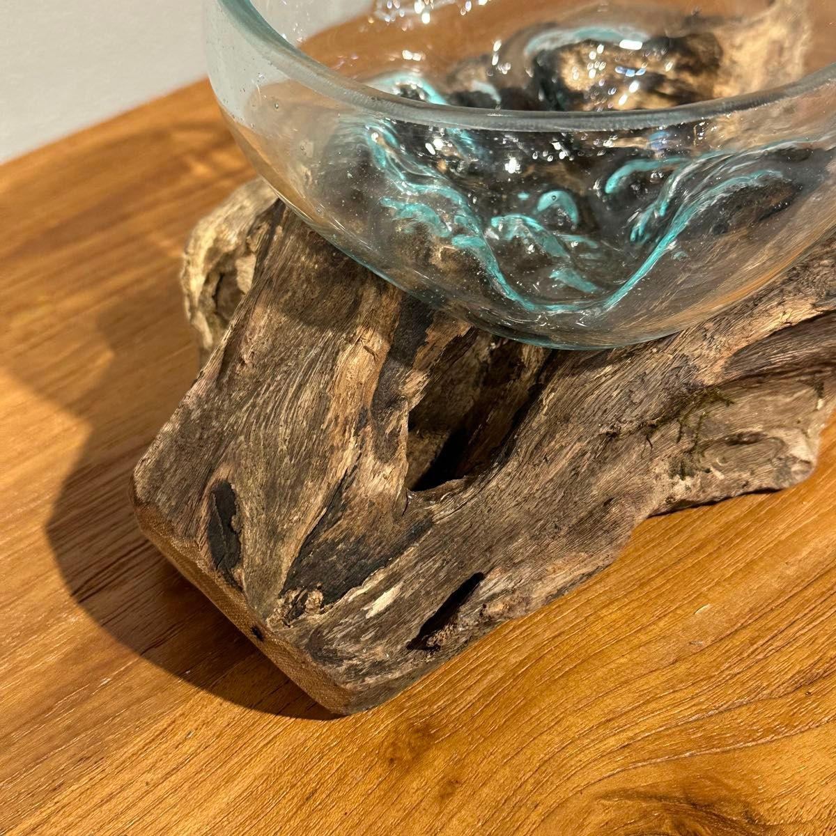 バリ島流木ガラス w26×d18×h11cm 水槽 アクアリウムメダカ水槽805