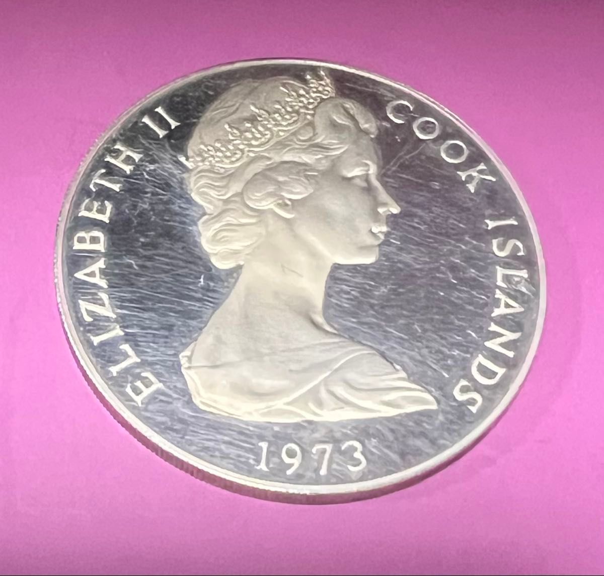 ト*ボ様 アンティーク 銀貨 割引 クック諸島 エリザベス2世 生誕60周年