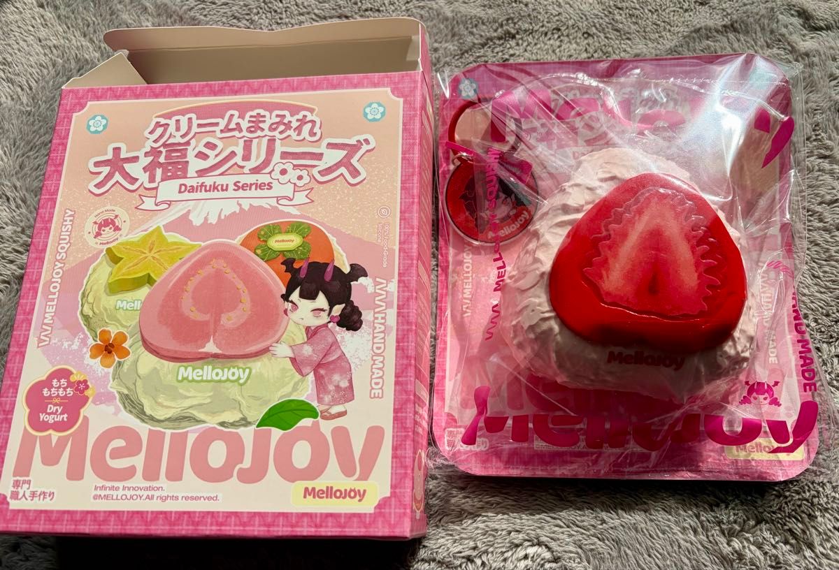 メロジョイ mellojoy スクイーズ 大福シリーズ いちご ストロベリー