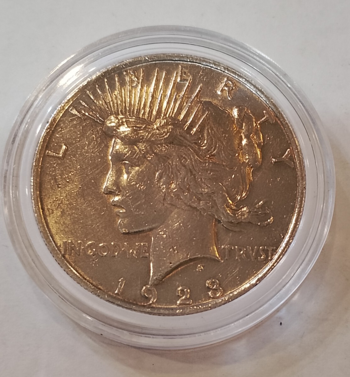 アメリカ合衆国 1ドル銀貨1923年 ピースダラー銀貨USA 古銭 大型銀貨