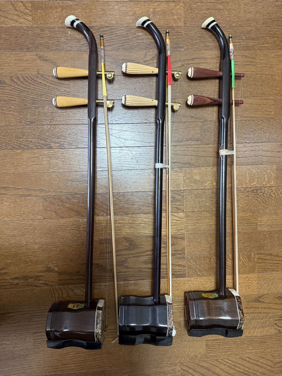 二胡 紅木 蛇皮 胡弓 中国民族楽器 ハードケース状品 三点セット