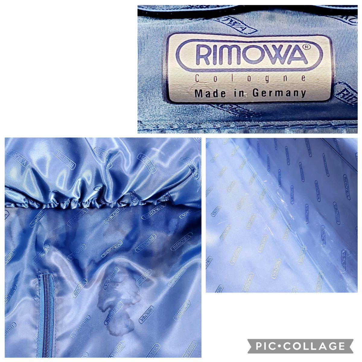 RIMOWA TOPAS トパーズ XL 104L アルミ 4輪 TSAロック 青ロゴ シルバー