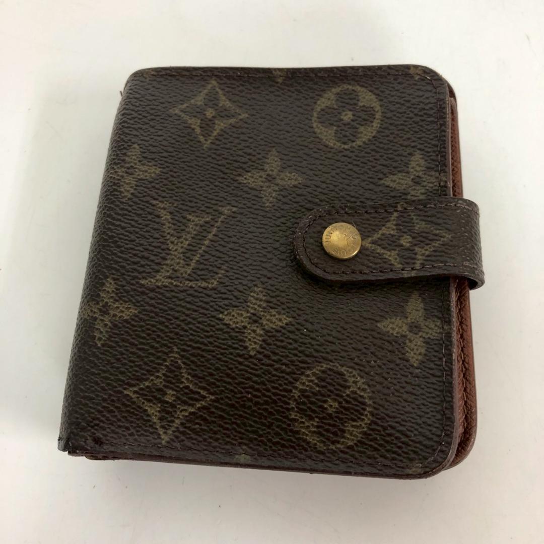 LOUISVUITTON ルイヴィトン コンパクトジップ モノグラム 財布 二