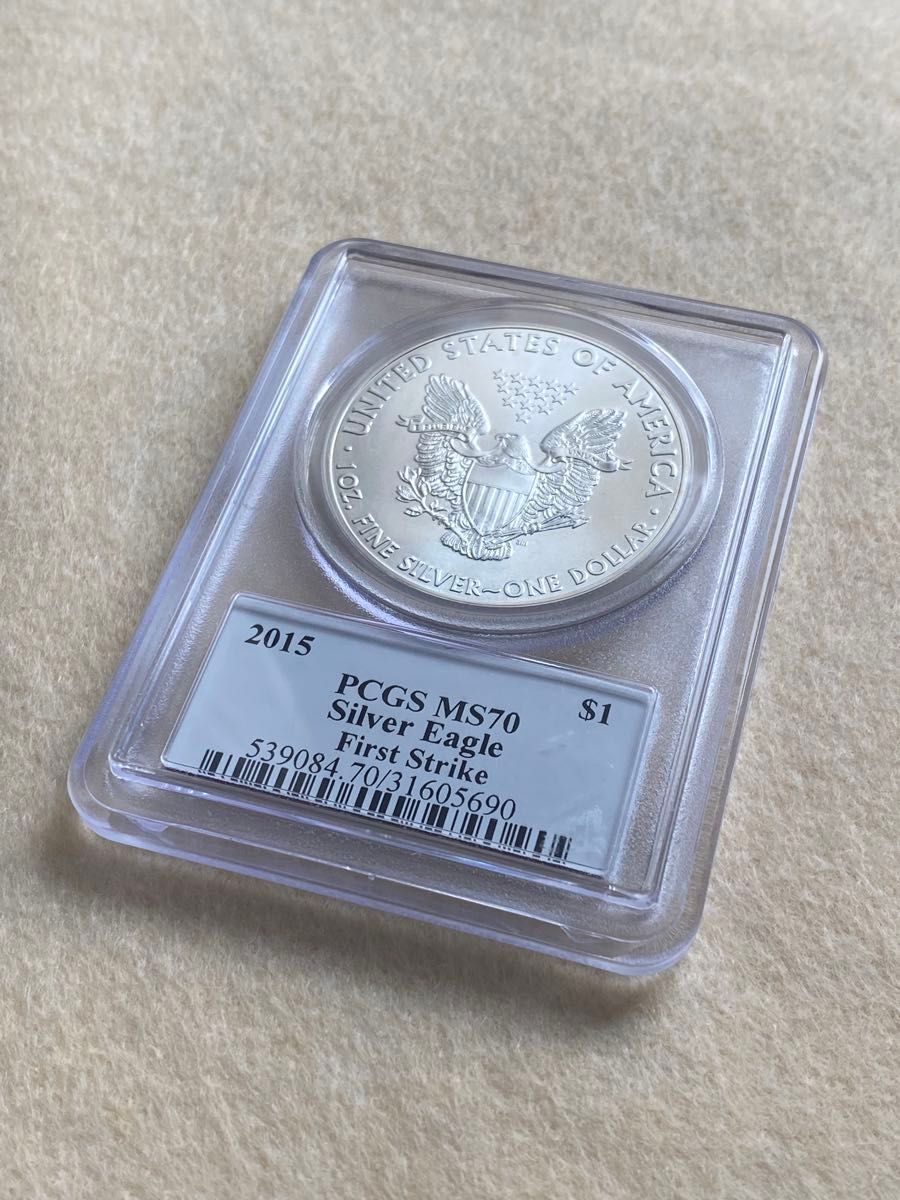2015年 アメリカ 1ドル銀貨 ウォーキングリバティ MS70&FS 最高鑑定