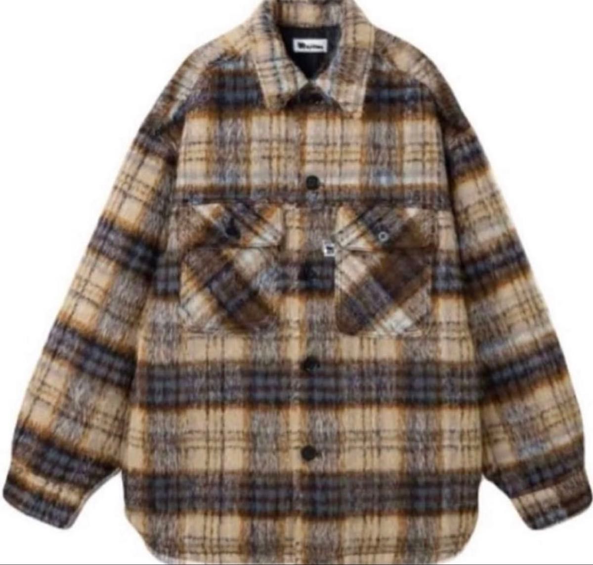 未開封新品 NAPTIME チェック中綿ジャケット アイボリー M Nissy