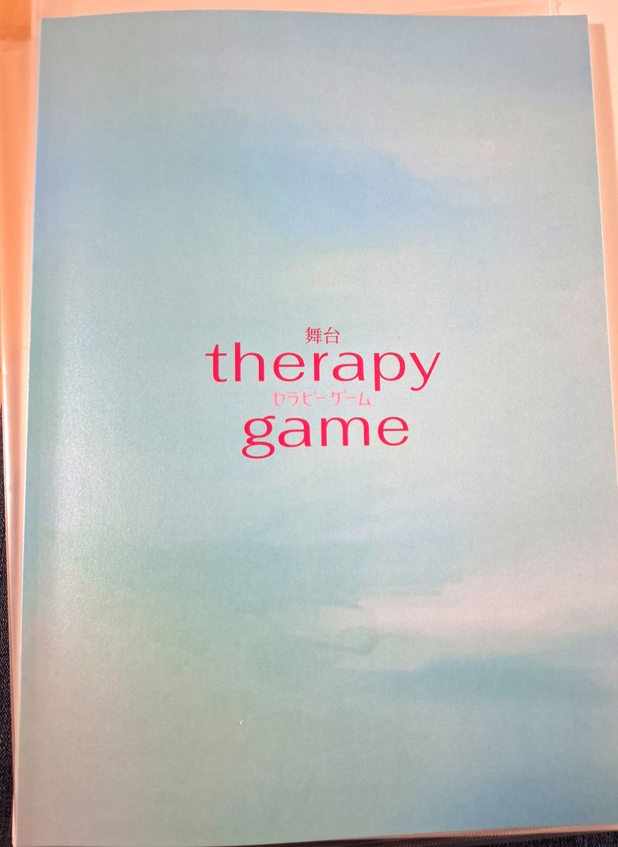 舞台 セラピーゲーム パンフレット 舞台 パンフレット NAOYA MAZZEL