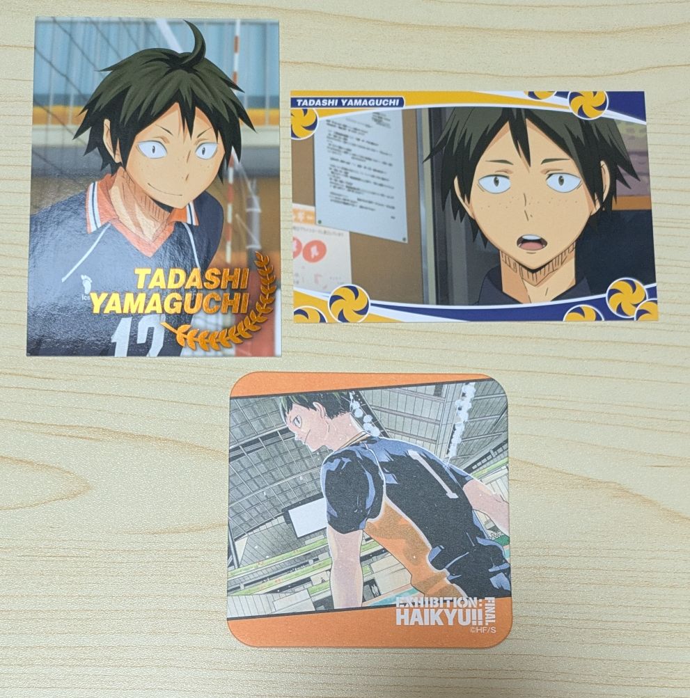 ハイキュー 山口忠 缶バッジ カード グッズセット 山口 まとめ売り