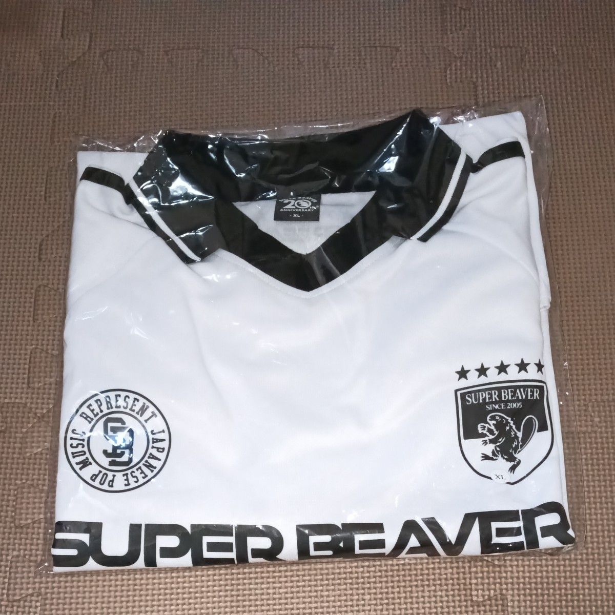 SUPERBEAVER サッカーシャツ ホワイトXLサイズ スーパービーバー SPBV