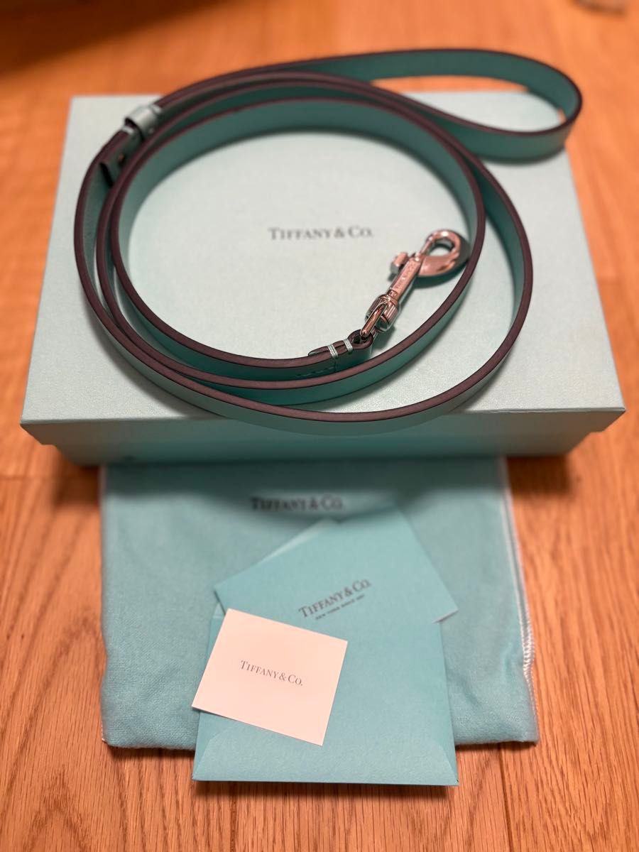 未使用 ティファニーTiffany レザー リード ペットリーシュ ドッグ 犬