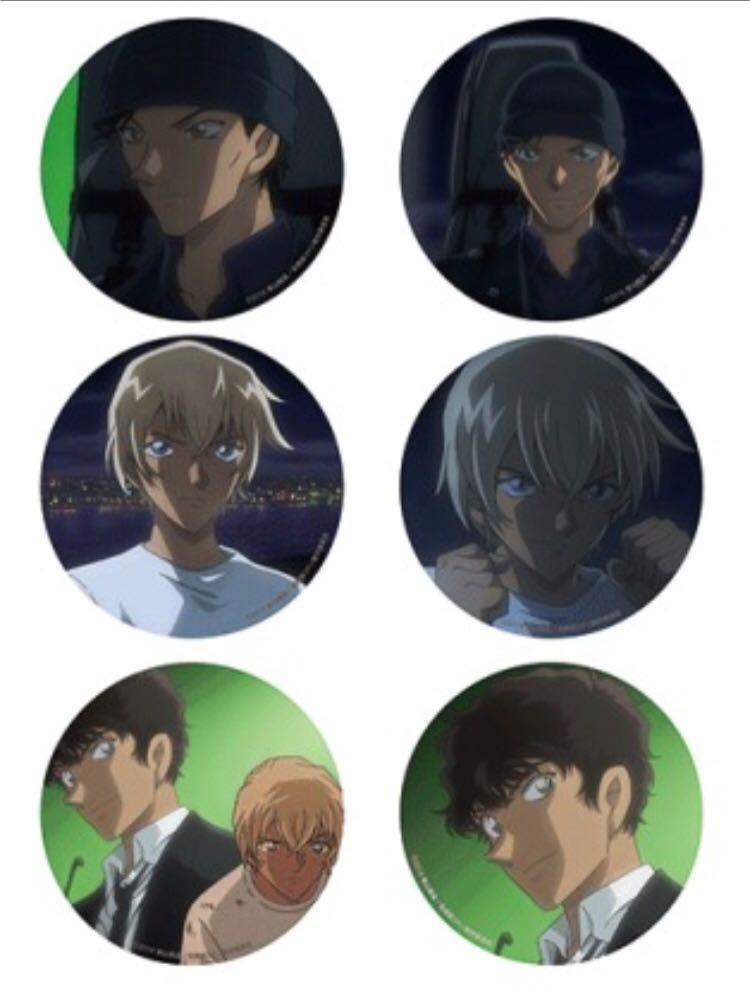 名探偵コナン 純黒の悪夢 缶バッジ 安室透 2種セット 名探偵