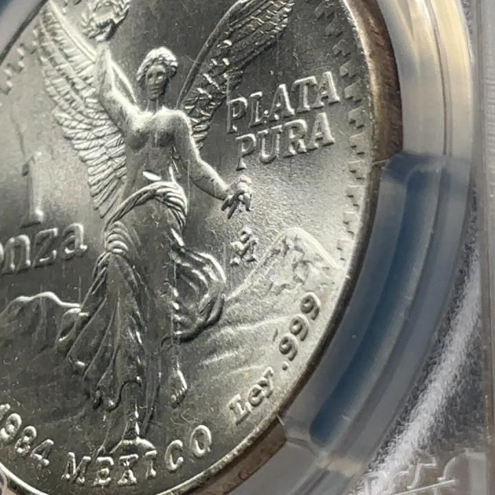 1984年 メキシコ 銀貨 1 Onza 勝利の女神ニケ MS67｜Yahoo!フリマ（旧