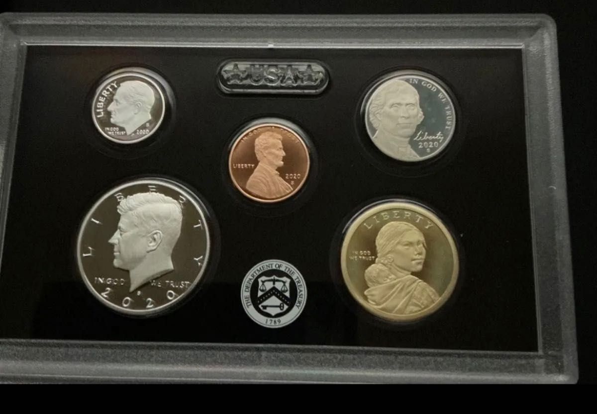 純銀46 9g 2020年 アメリカ シルバープルーフセット 10枚 銀貨99 9