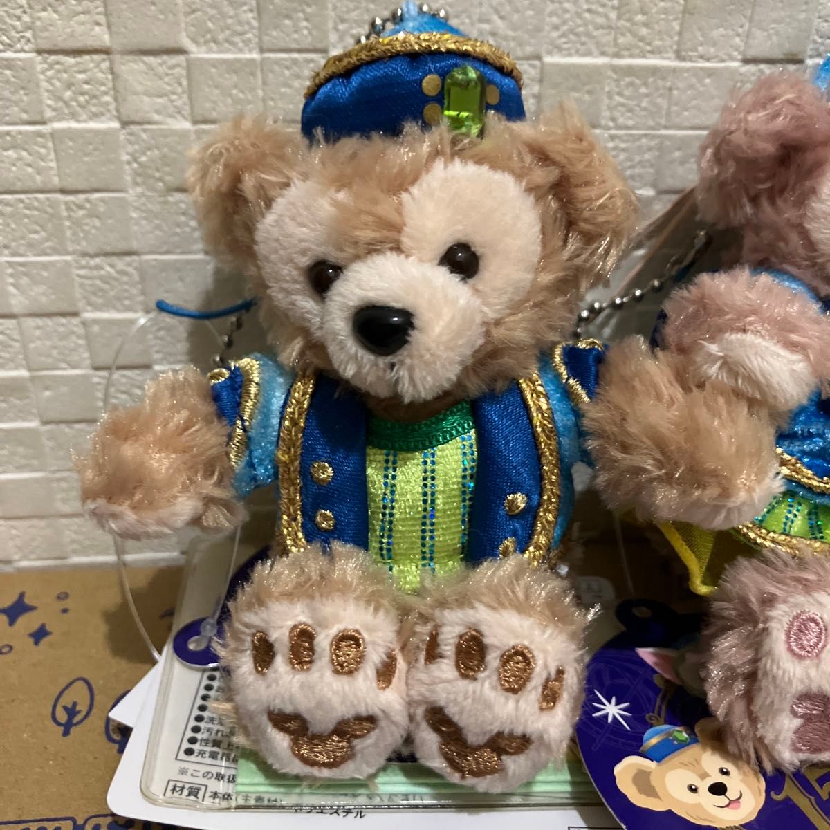 ダッフィー シェリーメイ ジェラトーニ ぬいぐるみバッジ 15周年