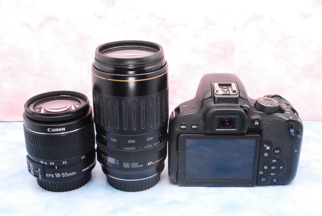 Canon Kiss X9i 手ぶれ補正標準レンズ＆超望遠レンズ 一眼レフカメラ