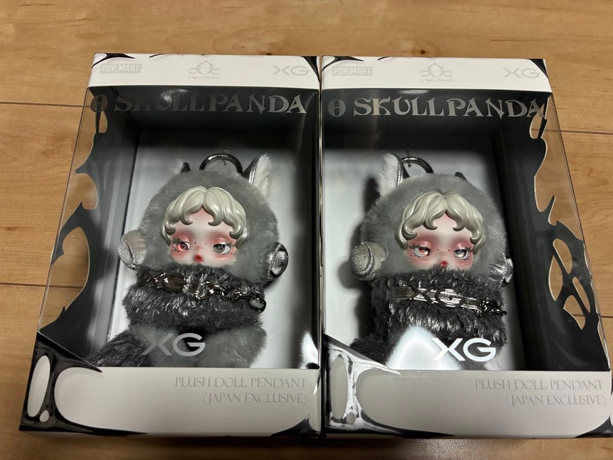 POP MART スカルパンダ XGコラボぬいぐるみキーホルダー2個セット