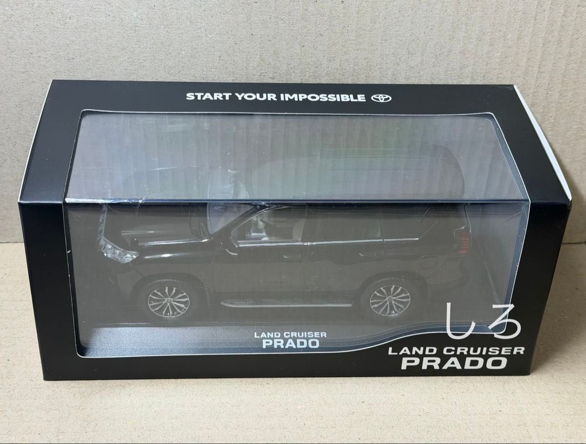 トヨタ ランドクルーザー プラド ブラック 202 カラーサンプルミニカー