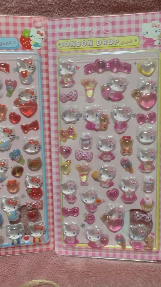 サンリオ 京王電鉄 ドアステッカー ハローキティゆびをはさまれるよ