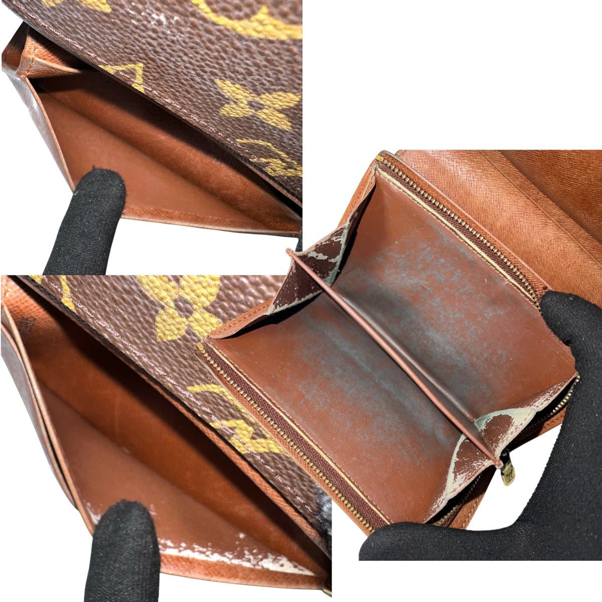 ルイヴィトン 折り財布 ポルトモネビエ トレゾール モノグラム